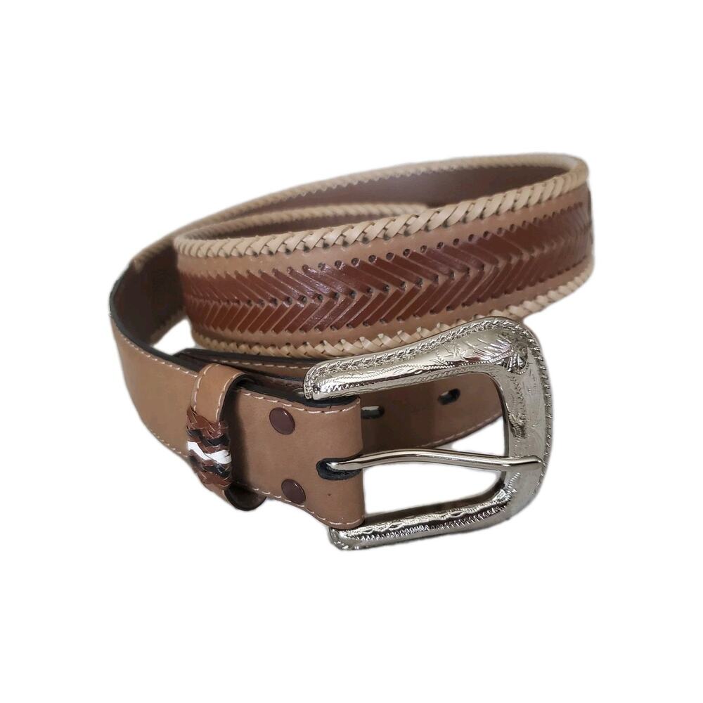 Unbranded Unisex Braided Belt Brown Man Made Materials Size 42/105 Collectible